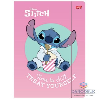 Unipap Teczka kartonowa na gumkę Stitch A4 różnokolorowy 300g Unipap