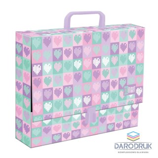 Unipap Teczka kartonowa na zatrzask Candy Hearts A4 mix Unipap