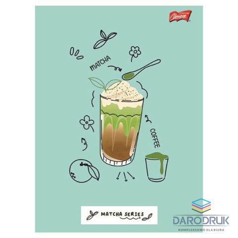 Unipap Zeszyt A4 Matcha Mood 120k. 70g krata Unipap