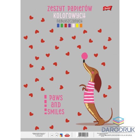 Unipap Zeszyt A4 papierów kolorowych 10k. Unipap