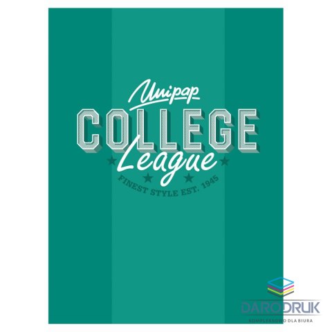 Unipap Zeszyt A5 COLLEGE DAILY 60k. 90g linia Unipap