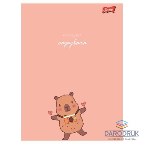 Unipap Zeszyt A5 Capy Style 16k. 70g krata Unipap