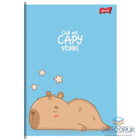 Unipap Zeszyt A5 Capy Style 16k. 70g krata Unipap