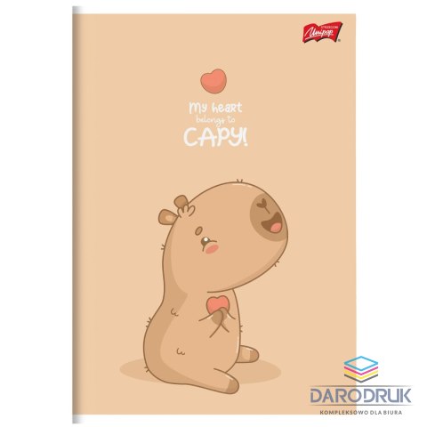 Unipap Zeszyt A5 Capy Style 16k. 70g krata Unipap