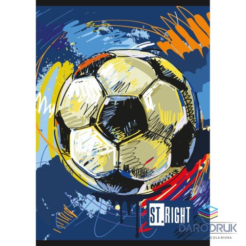 Unipap Zeszyt A5 FOOTBALL ENERGY 32k. 70g linia podwójna kolorowa Unipap