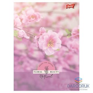 Unipap Zeszyt A5 Floral Beauty 60k. 70g krata Unipap