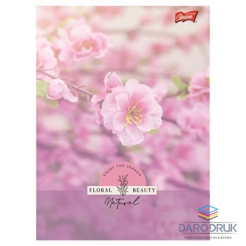 Unipap Zeszyt A5 Floral Beauty 60k. 70g krata Unipap