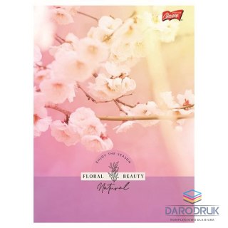Unipap Zeszyt A5 Floral Beauty 60k. 70g krata Unipap