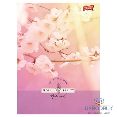 Unipap Zeszyt A5 Floral Beauty 60k. 70g krata Unipap