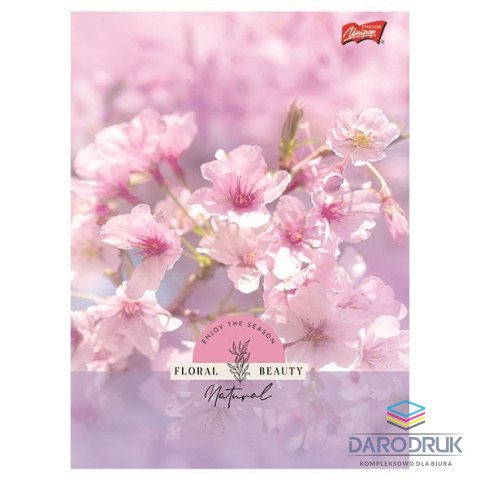 Unipap Zeszyt A5 Floral Beauty 60k. 70g krata Unipap