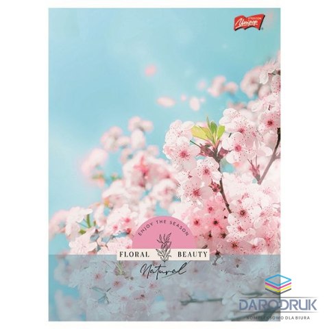Unipap Zeszyt A5 Floral Beauty 60k. 70g krata Unipap