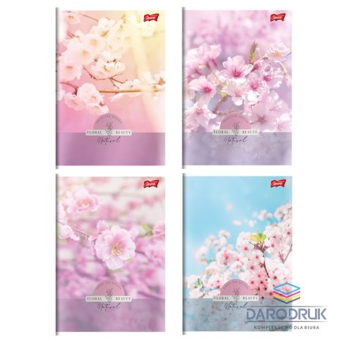 Unipap Zeszyt A5 Floral Beauty 60k. 70g krata Unipap