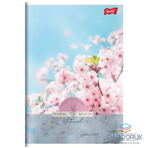 Unipap Zeszyt A5 Floral Beauty 60k. 70g krata Unipap