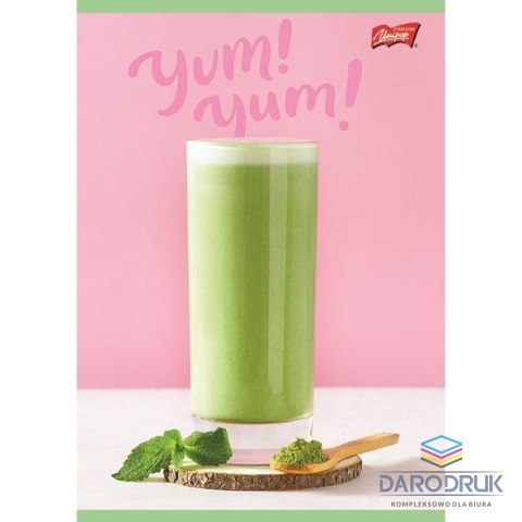 Unipap Zeszyt A5 GREEN DELICIOUS 60k. 70g krata Unipap