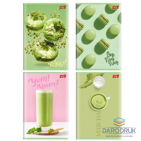 Unipap Zeszyt A5 GREEN DELICIOUS 60k. 70g krata Unipap