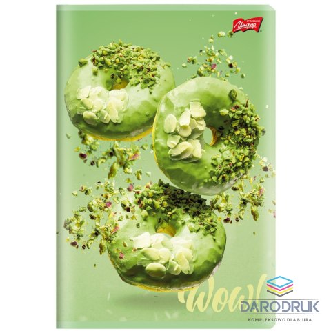 Unipap Zeszyt A5 GREEN DELICIOUS 60k. 70g krata Unipap