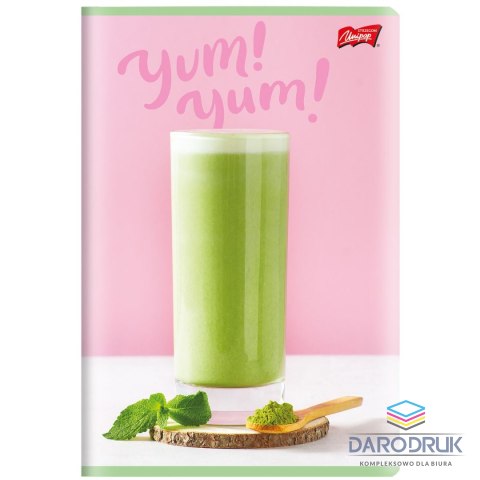 Unipap Zeszyt A5 GREEN DELICIOUS 60k. 70g krata Unipap