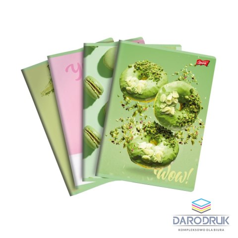 Unipap Zeszyt A5 GREEN DELICIOUS 60k. 70g krata Unipap