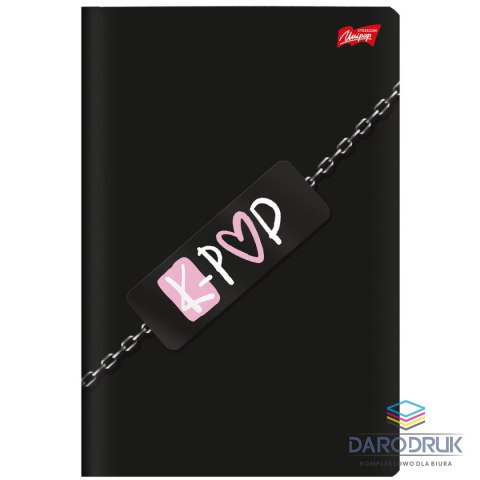 Unipap Zeszyt A5 K-POP VIBES 60k. 70g krata Unipap