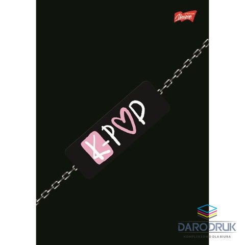Unipap Zeszyt A5 K-POP VIBES 60k. 70g krata Unipap