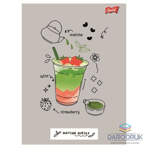 Unipap Zeszyt A5 Matcha Mood 32k. 70g krata Unipap