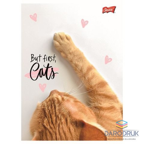 Unipap Zeszyt A5 PURRFECT MOMENTS 60k. 70g krata Unipap