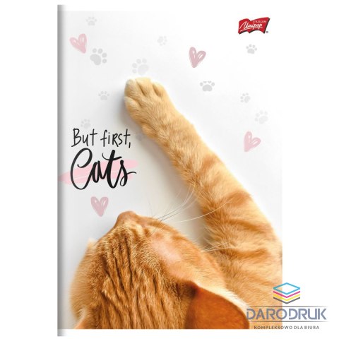 Unipap Zeszyt A5 PURRFECT MOMENTS 60k. 70g krata Unipap