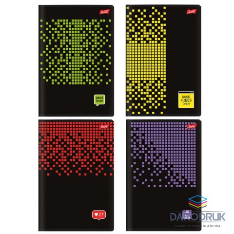 Unipap Zeszyt A5 Pixel Pulse 96k. 70g linia Unipap