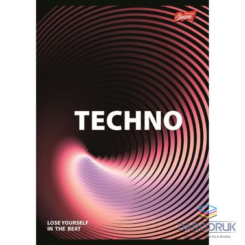 Unipap Zeszyt A5 Sound Waves 60k. 70g krata Unipap