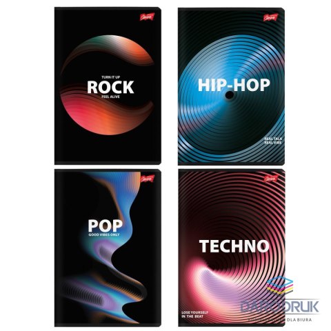 Unipap Zeszyt A5 Sound Waves 60k. 70g krata Unipap