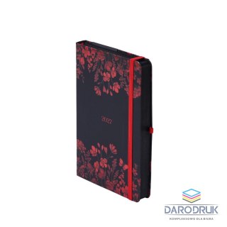 Antra Kalendarz książkowy (terminarz) 2027 Kraft dzienny, czerwony A5 210mm x 145mm Antra (Kal001567)