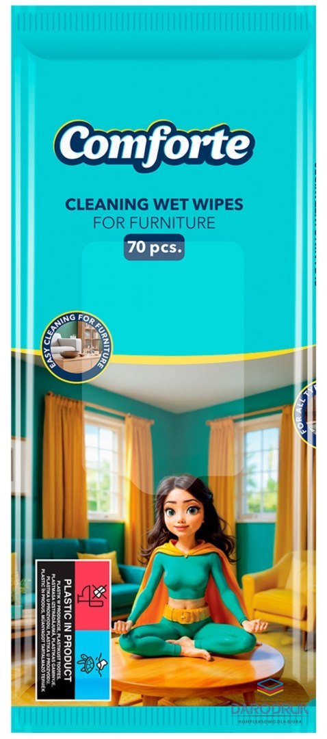 Comforte Chusteczki nawilżane do mebli A70 Comforte (BS-CF-669657)