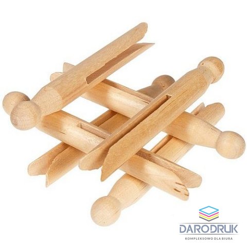 Craft Fun Ozdoba drewniana drewno kołki Craft Fun (384118)