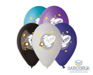 Godan Balon gumowy Premium Hel Space rakieta 5 szt. mix 330mm 13cal Godan (GS120/838)