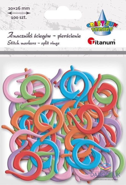 Titanum Dodatek Craft-Fun Series Szydełkowanie pierścienie liczące oczka Titanum (26CR0101-2)