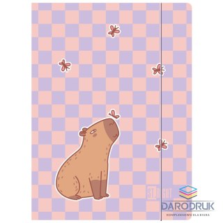 Unipap Teczka kartonowa na gumkę Chill Capybara A4 mix Unipap