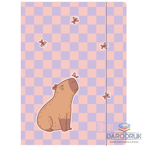 Unipap Teczka kartonowa na gumkę Chill Capybara A4 mix Unipap