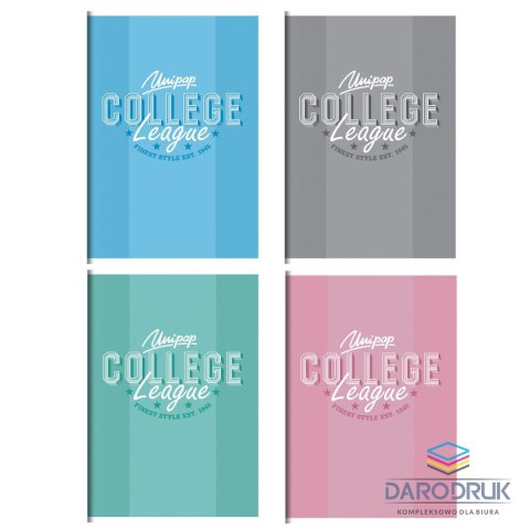 Unipap Zeszyt A5 COLLEGE PREP 60k. 90g krata Unipap