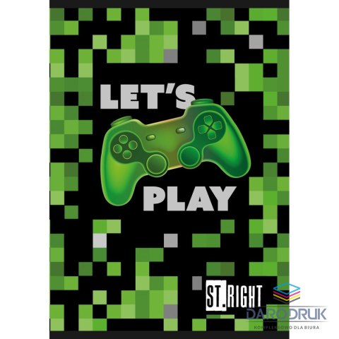 Unipap Zeszyt A5 GAME ZONE 32k. 70g krata Unipap