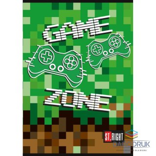 Unipap Zeszyt A5 GAME ZONE 32k. 70g linia podwójna kolorowa Unipap