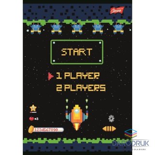 Unipap Zeszyt A5 PIXEL UNIVERSE 16k. 70g podwójna linia kolor Unipap