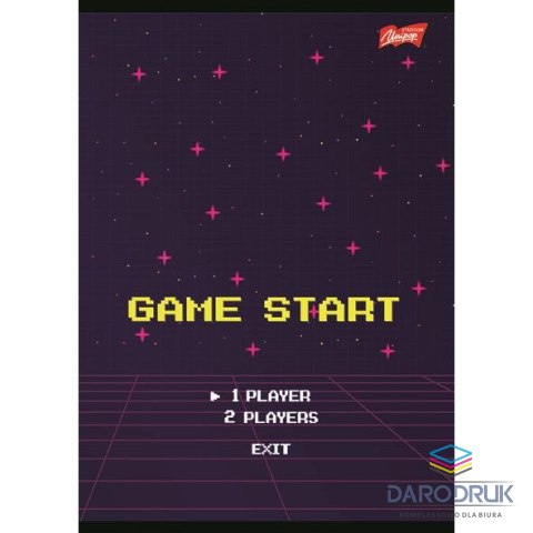 Unipap Zeszyt A5 PIXEL UNIVERSE 16k. 70g podwójna linia kolor Unipap