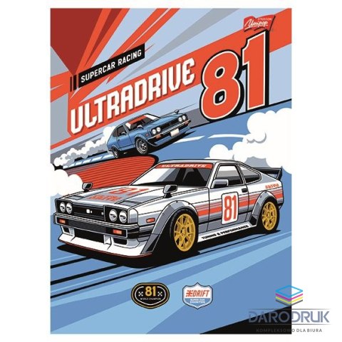 Unipap Zeszyt A5 SPEED TOUR 32k. 70g krata Unipap