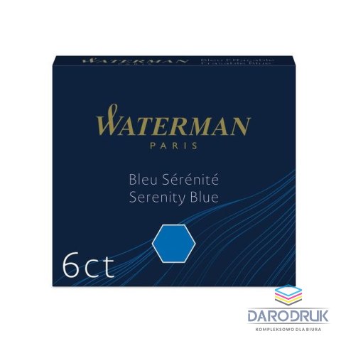 Waterman Naboje zwykły niebieski Waterman (S0110950)