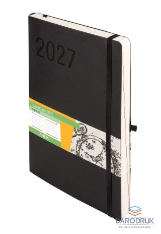 Antra Kalendarz książkowy (terminarz) 2027 Impresja dzienny, czarny B5 247mm x 172mm Antra (Kal001542)