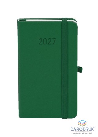 Antra Kalendarz książkowy (terminarz) 2027 MEMOFIX tygodniowy A6 Antra (zielony)