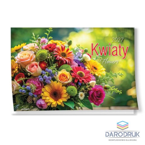 Avanti Kalendarz ścienny KWIATY wieloplanszowy 285mm x 410mm Avanti (KA-8)