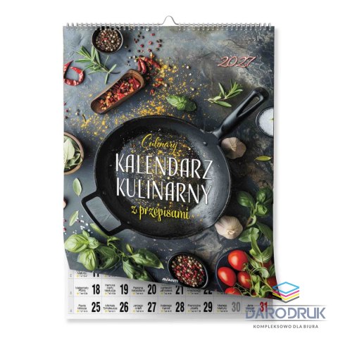 Avanti Kalendarz ścienny MAŁY SPIRALA KULINARNY 230mm x 305mm Avanti (KSMS-2)