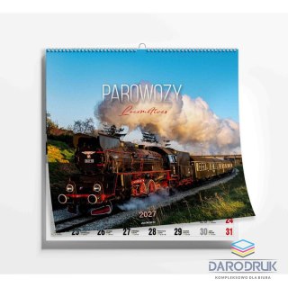 Avanti Kalendarz ścienny Parowozy wieloplanszowy 330mm x 330mm Avanti (KD-36)