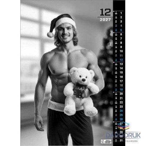 Jotan Kalendarz ścienny MEN 13 planszowe 315mm x 500mm Jotan (WP159)